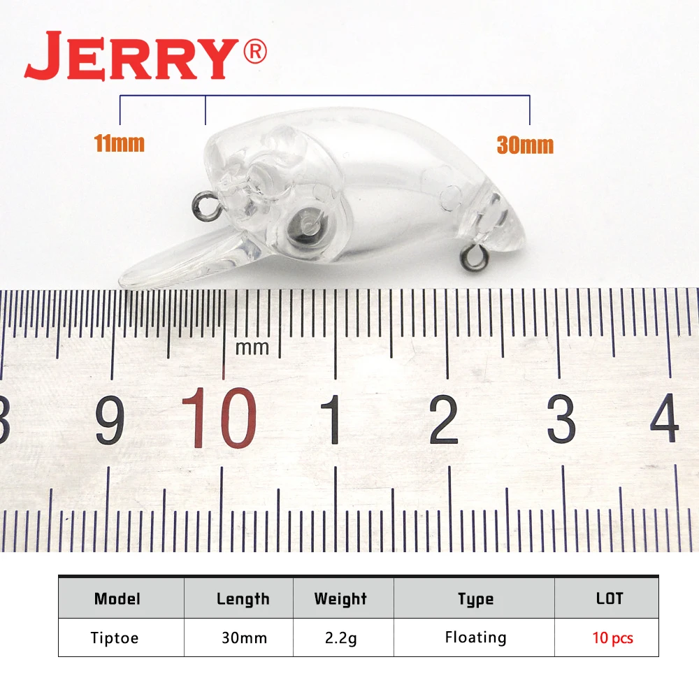 Jerry Tiptoe Wobbler giratorio 30 mm – Señuelo flotante de plástico - imagen 5
