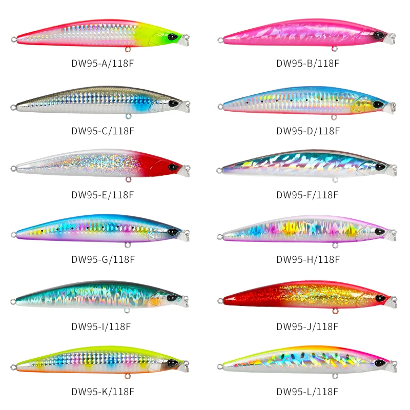 TSURINOYA 118F Minnow – Señuelo flotante 118mm 19g lubina costera - imagen 3