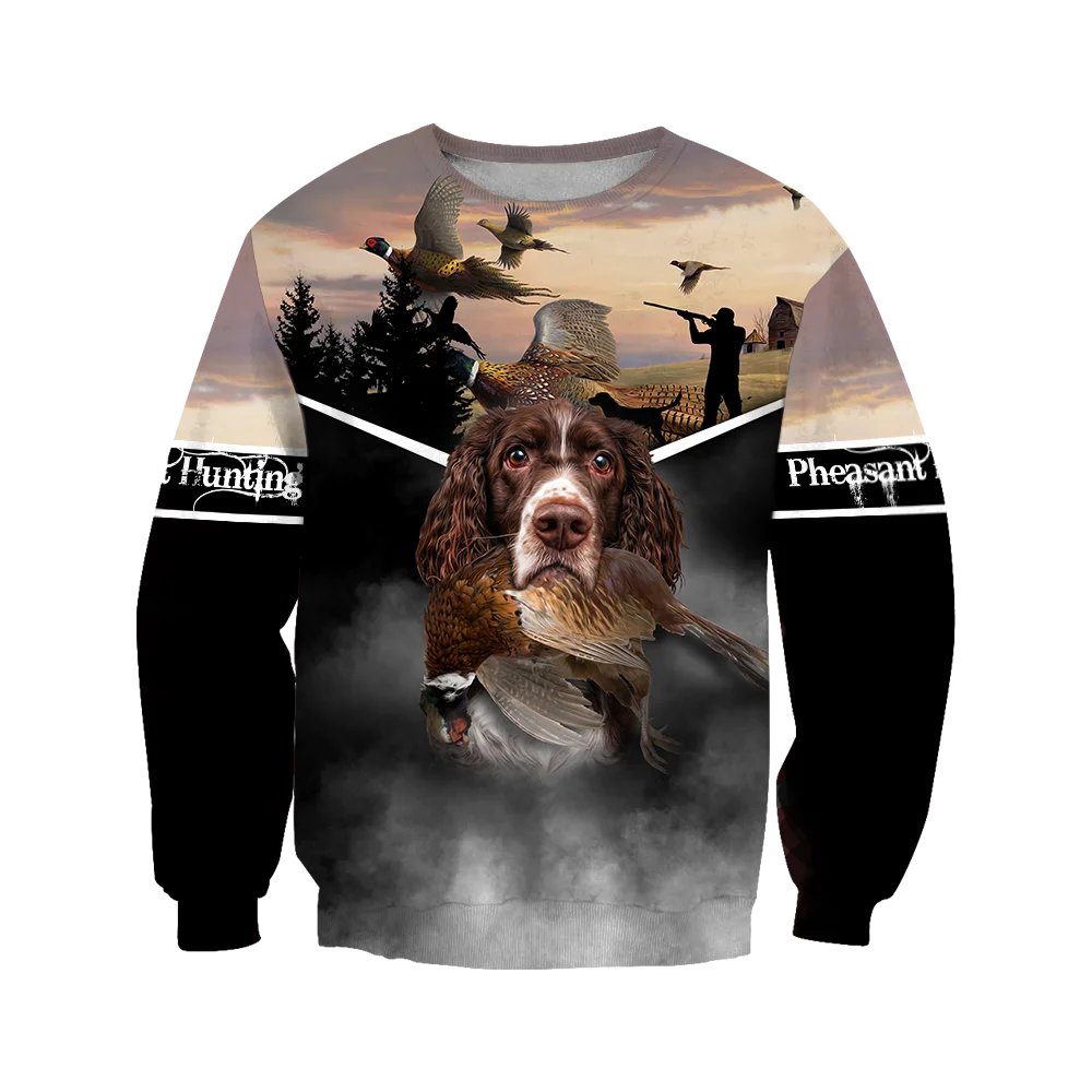 Sudadera 3D caza faisán con capucha KJ0242 – Unisex estilo jersey - imagen 4
