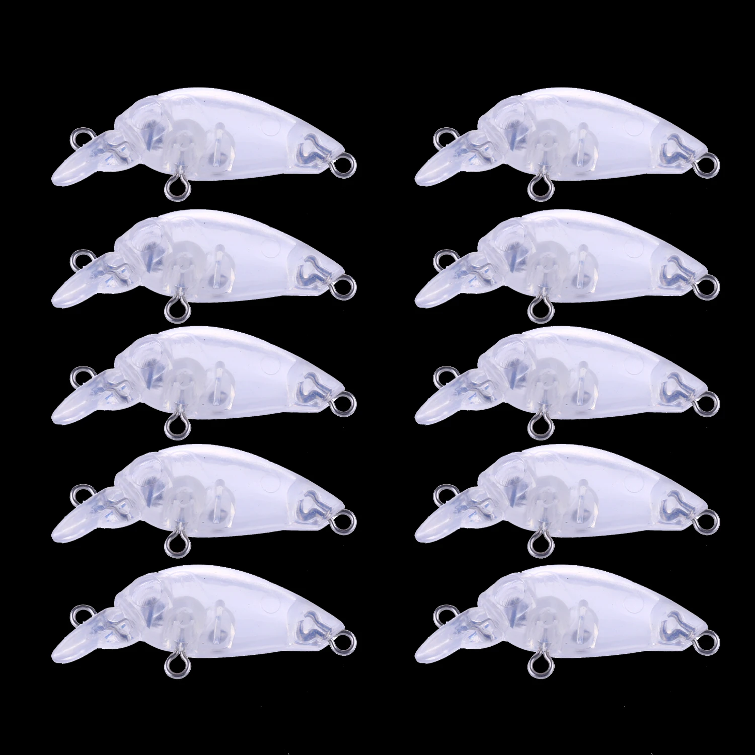 Cuerpo de señuelo micro tipo crankbait en blanco