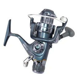 Carrete de pesca doble freno 5.5:1 con arrastre 8KG para mar