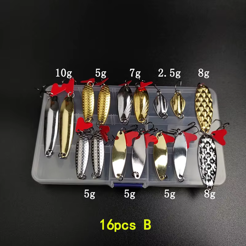 Set Señuelos Metal B223 – Colheres y spinnerbaits para lucio mar 2-12g - imagen 4