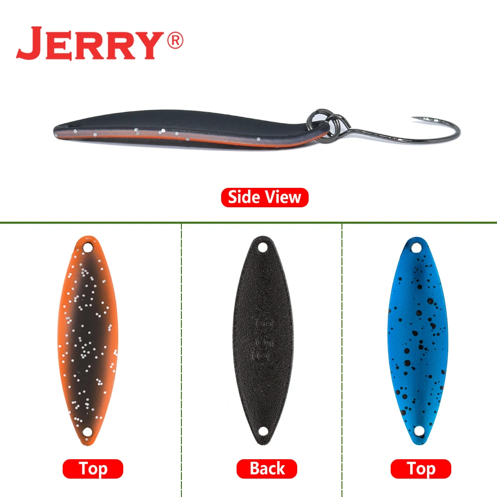 Cucharillas Micro Jerry Leo para Trucha – Latón Antioxidación - imagen 2