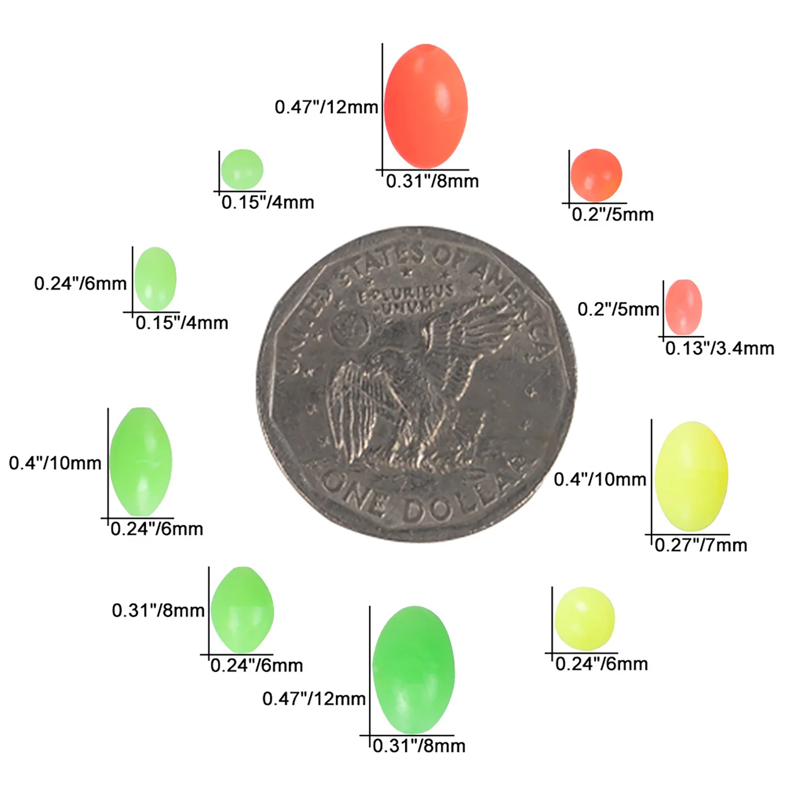 Cuentas flotantes para Texas Rig – Protección de nylon cristal - imagen 4
