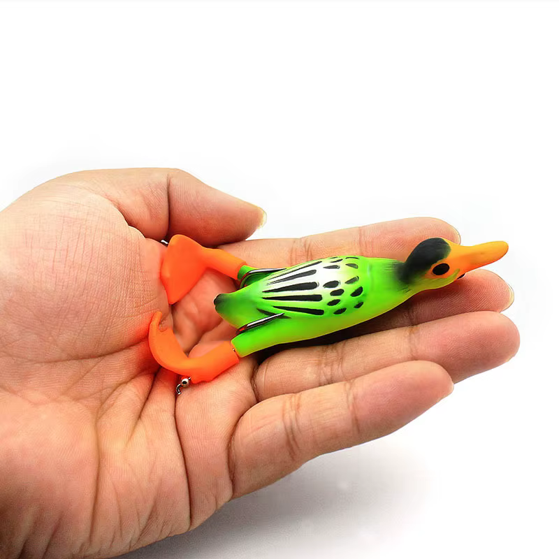 Isca Wobbler señuelo de pato hélice agua superior swimbait vinilo - imagen 4