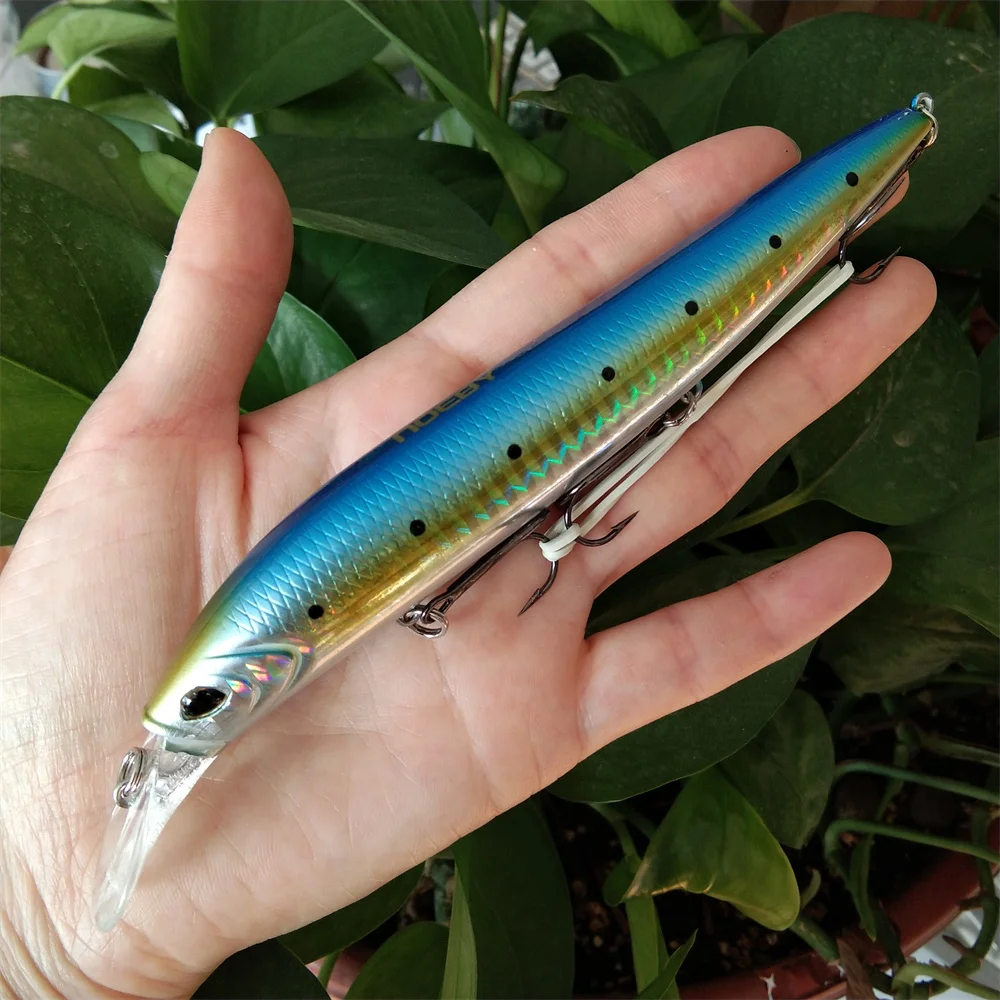 Minnow duro para lubina, 135 mm y acción estable