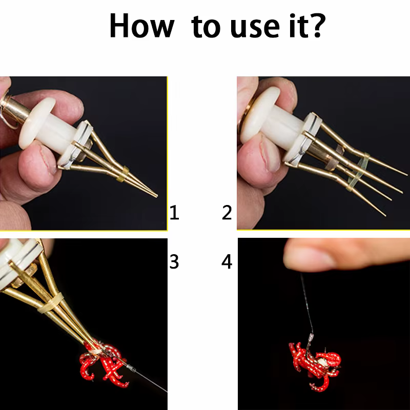 Clip Fijador para Vinilos de Pesca – Sujeción segura de gusanos suaves - imagen 4