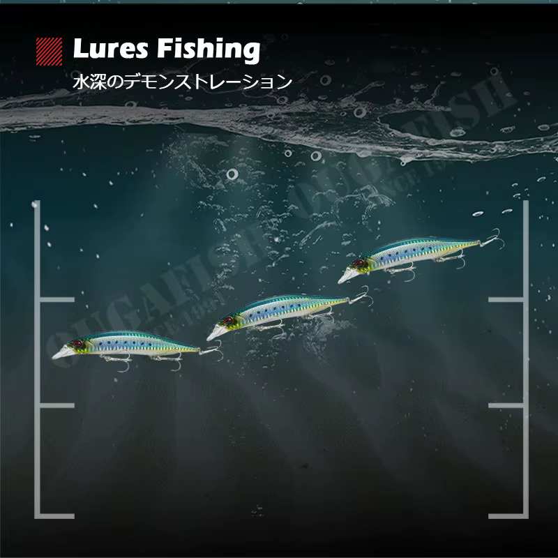 Minnow Jerkbait 8-17g – Señuelo suspendida para carpa