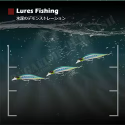 Minnow Jerkbait 8-17g – Señuelo suspendida para carpa
