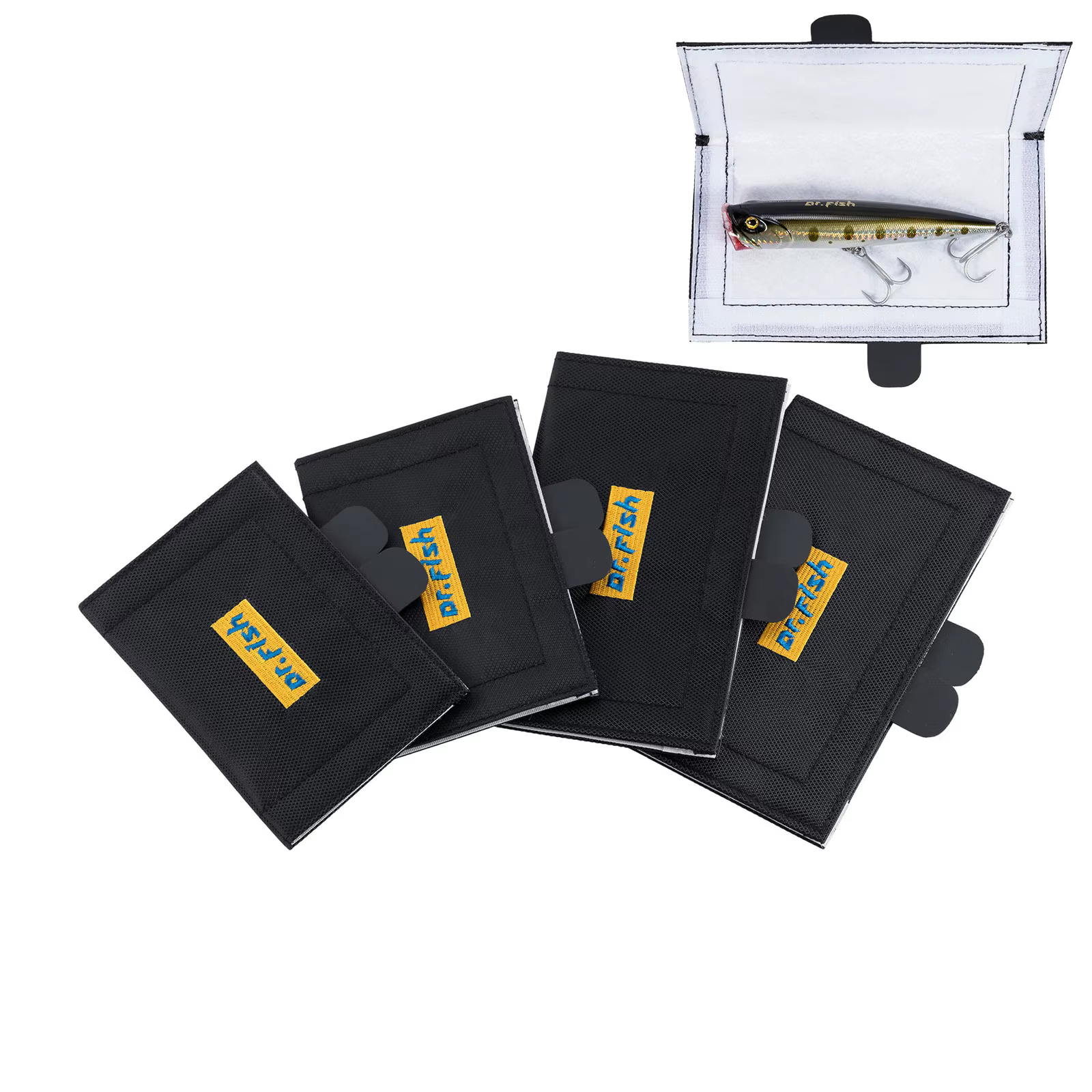 Fundas Protectoras Suaves para Señuelos de Pesca con Forro Almohadilla