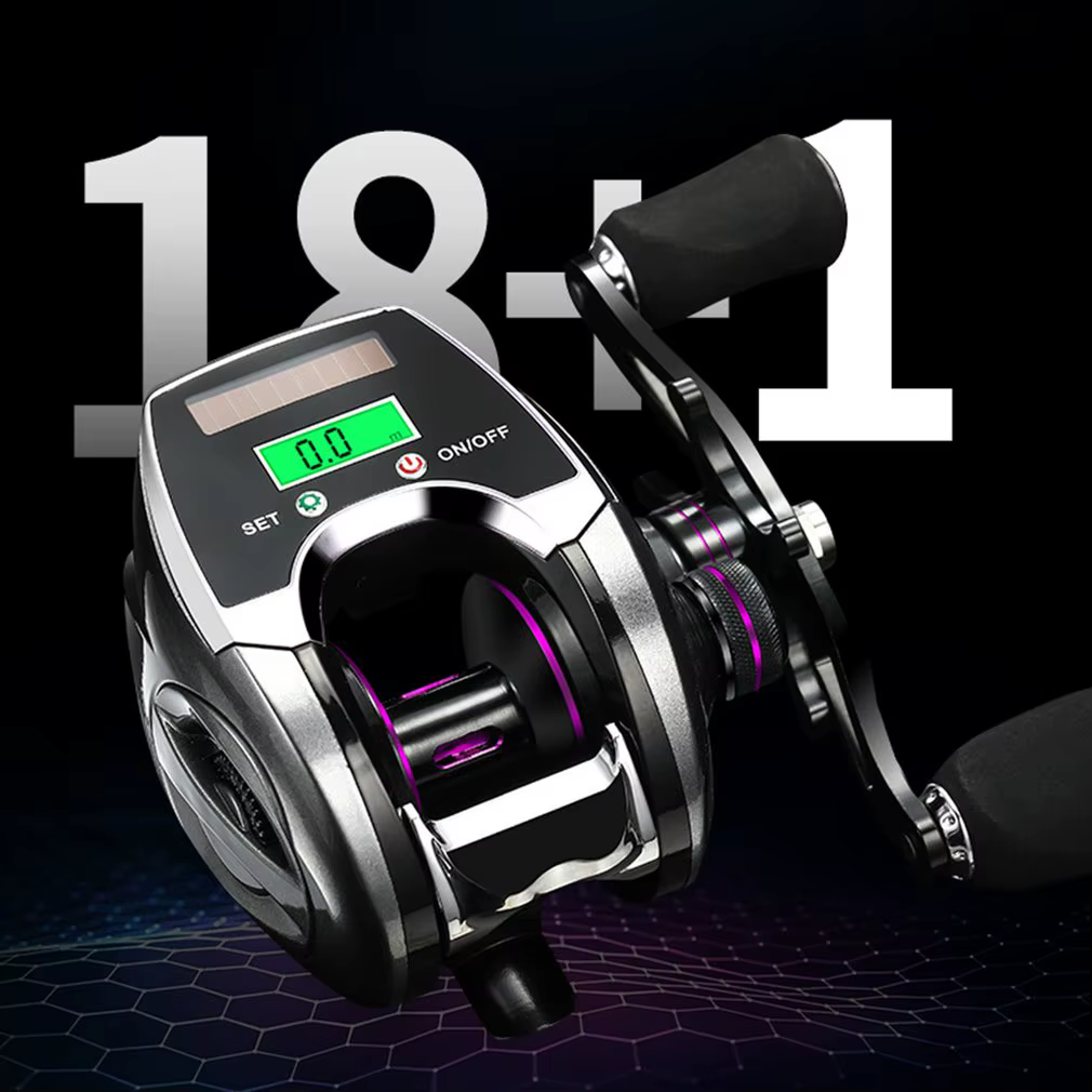 Carrete Baitcasting con Contador de Línea Solar - imagen 4