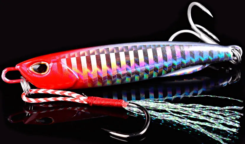 Señuelo metálico tipo jig para pesca de arrastre