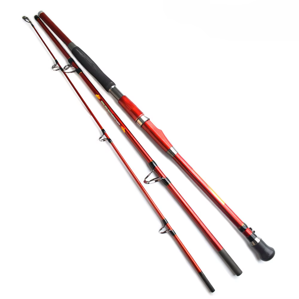 Caña jigging de alto carbono 30 kg 1,8-2,4 m 3 secciones agua salada - imagen 2