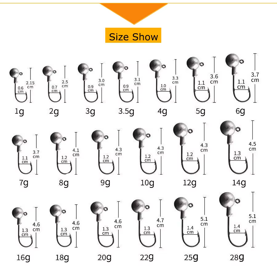 JYJ Jig Head para Vinilo – Anzuelo de Pesca.softmax - imagen 5
