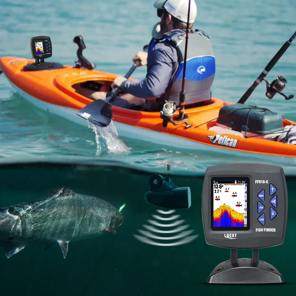 Lucky FF918-C180S – Sonda con cable para pesca embarcada - imagen 4
