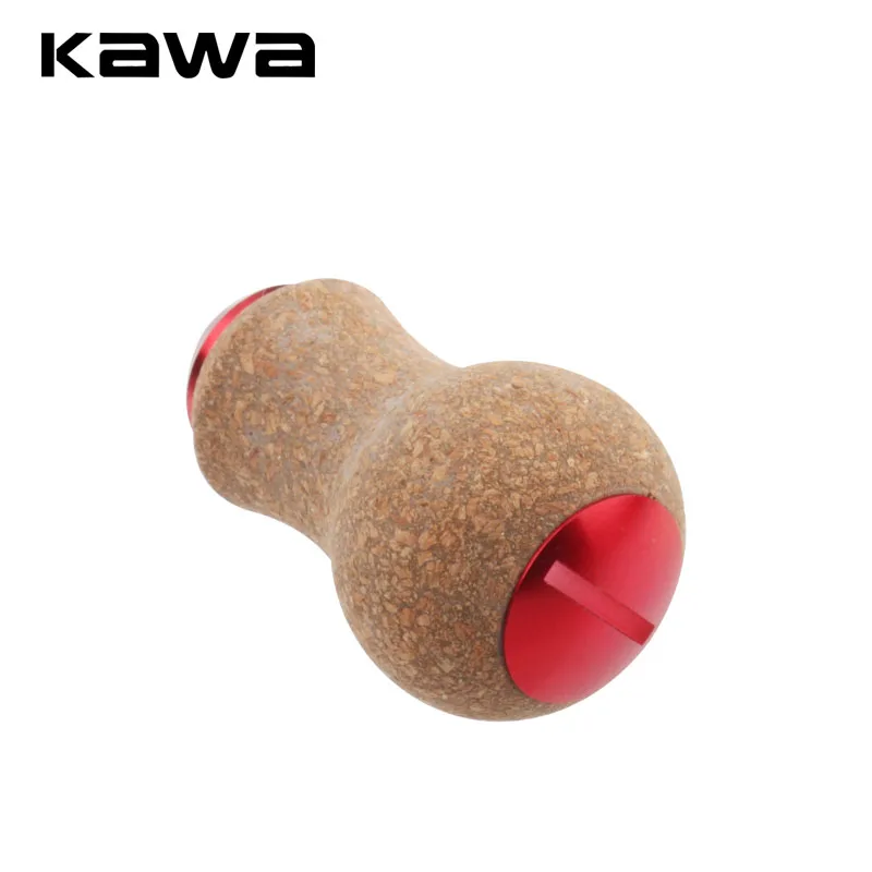 Perilla de manivela de carrete Kawa – goma suave y núcleo de madera - imagen 2