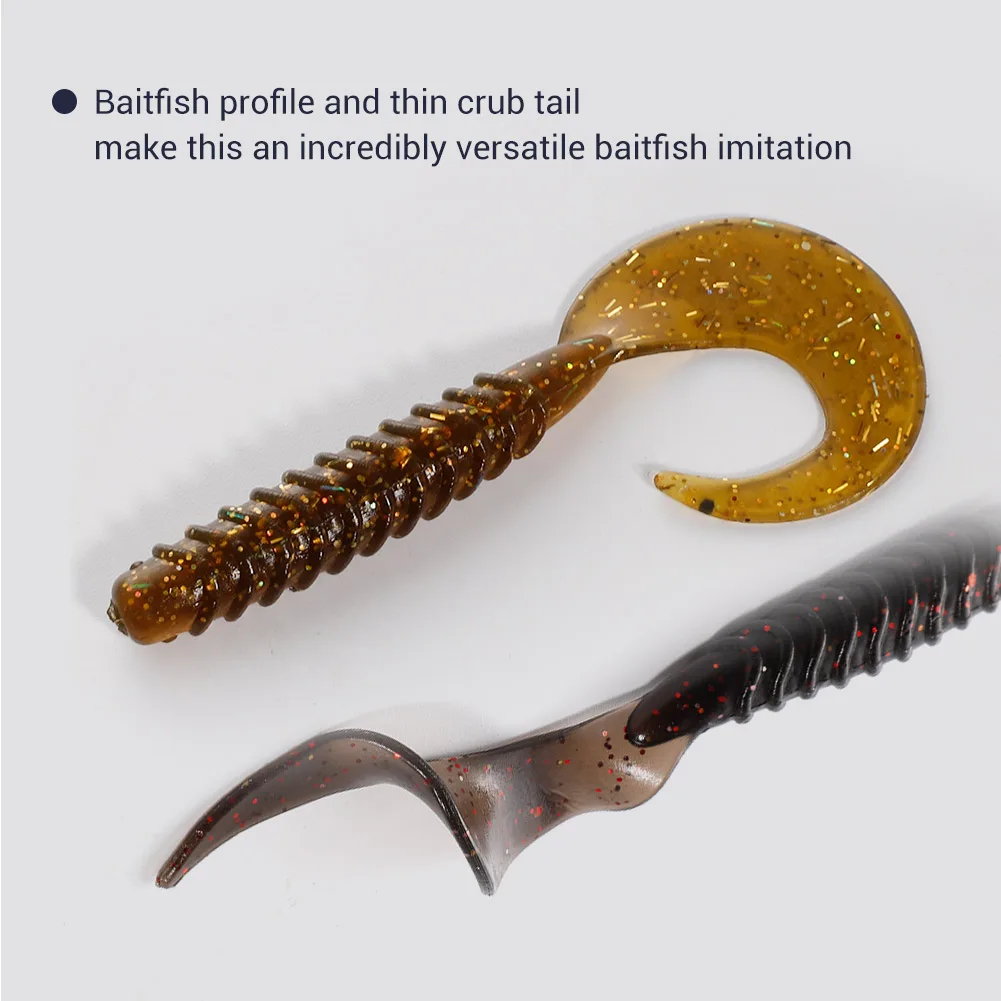 Noeby Vinilo Grub 7,5cm – Señuelo blando cola ancha para mar - imagen 4