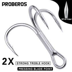 PROBEROS anzuelos triples de acero alto carbono para agua salada