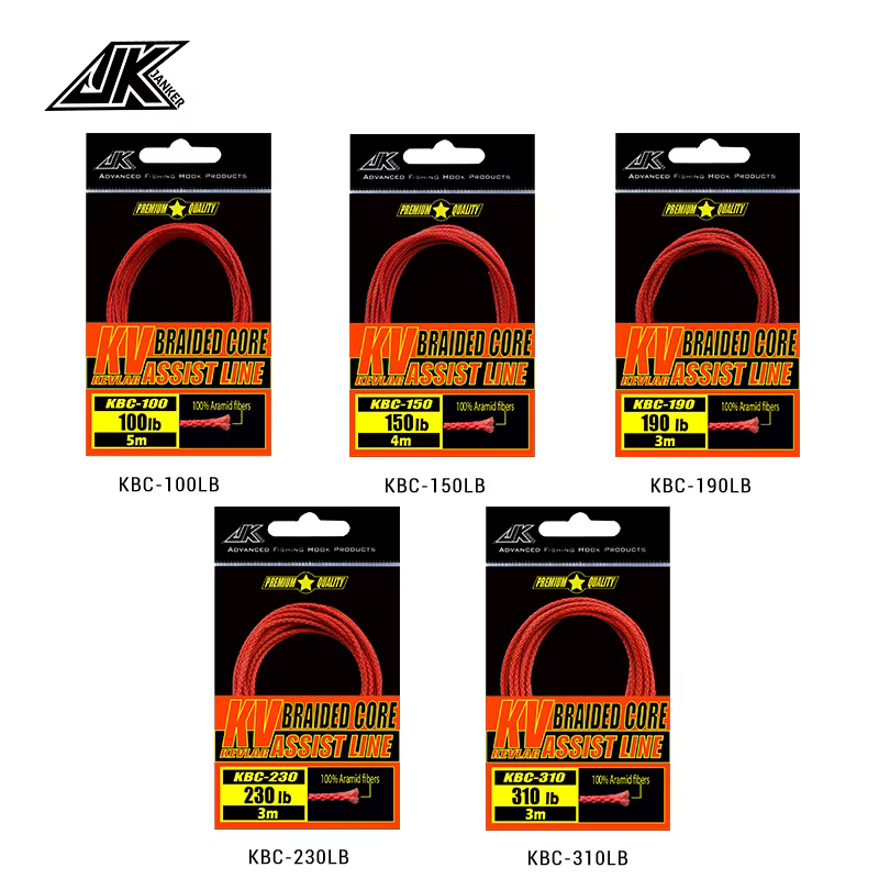 JK KBC Línea de Asistencia Kevlar 8 hebras Roja para Jigging - imagen 5