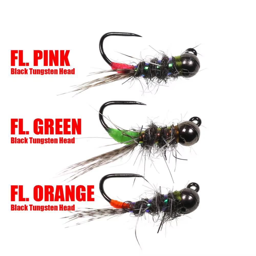 Wifreo Ninfa Mosca Tungsteno Beadhead Jig – Pesca Trucha Hundimiento - imagen 3