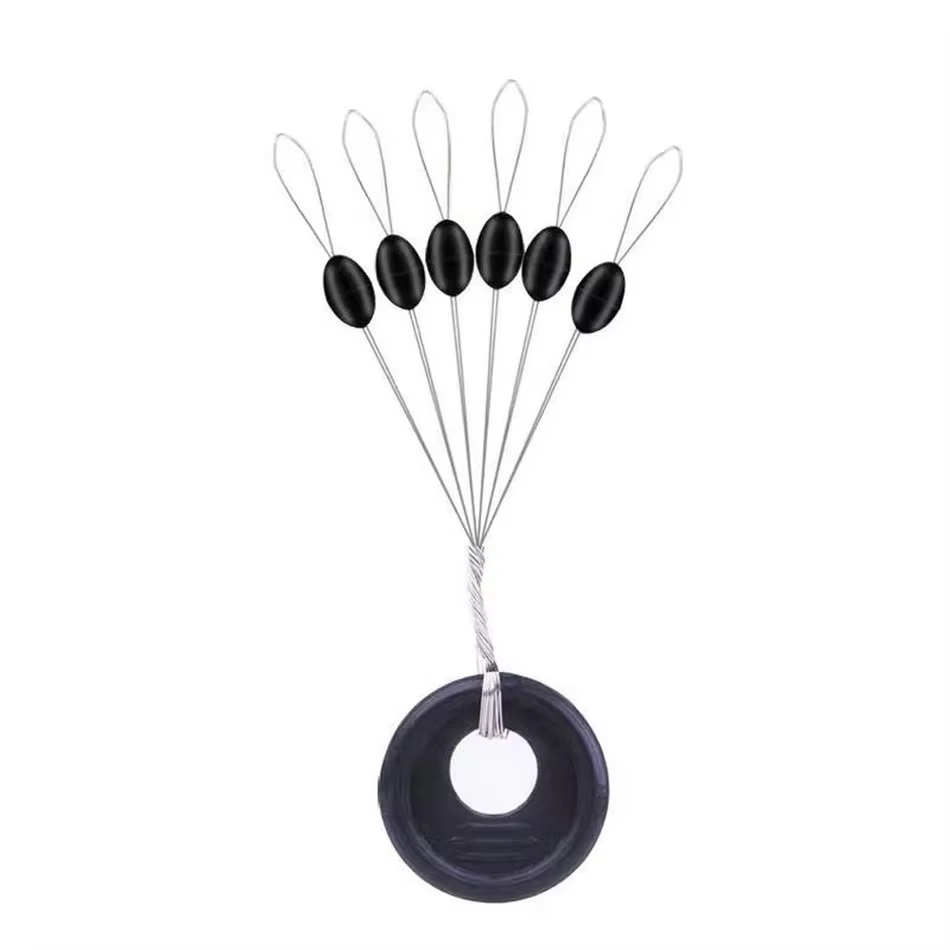Flotador con tapón ovalado negro para pesca desde roca - imagen 2