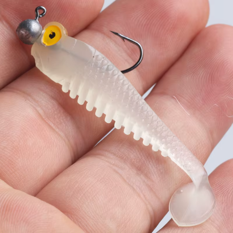Poetryyi Swimbait Vinilo Cola T – Señuelo realista para depredadores - imagen 3