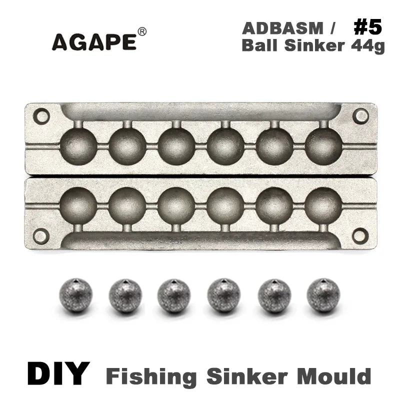 Agape ADBASM molde DIY para plomos de pesca con celdas - imagen 5