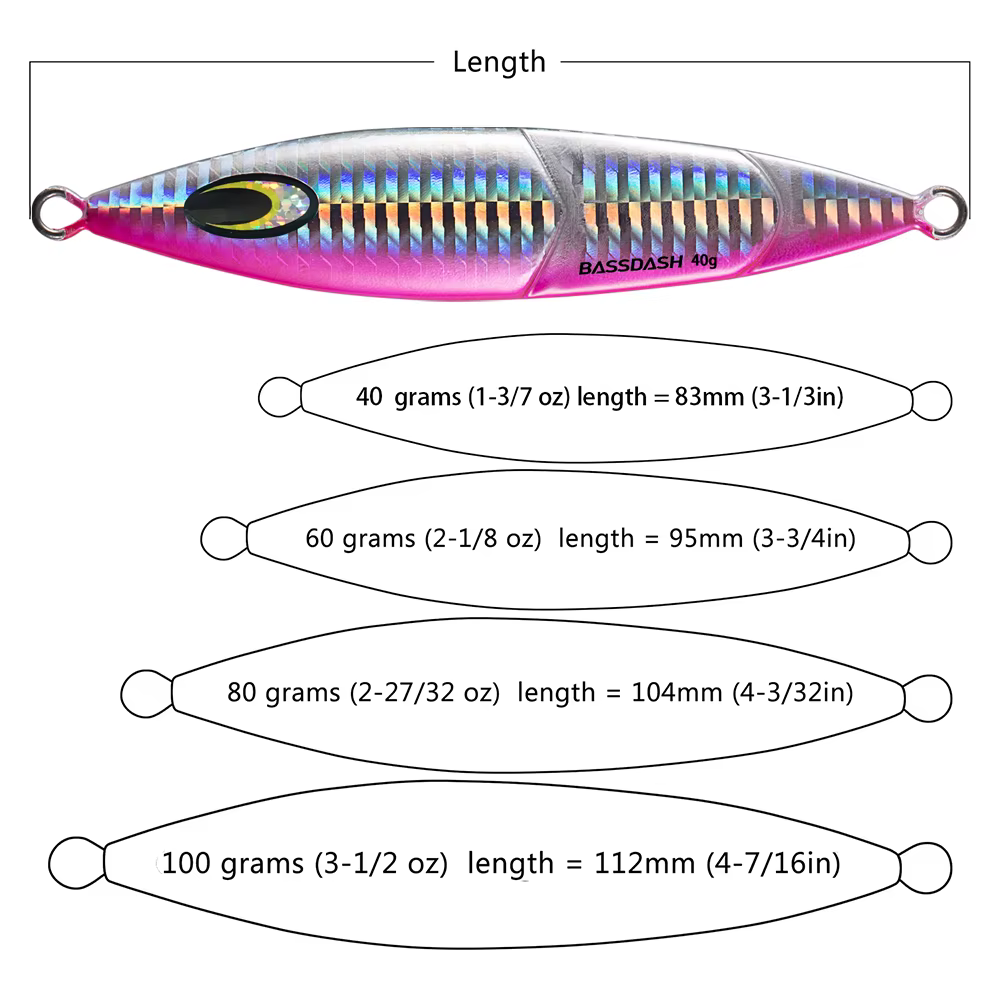 Señuelo Vertical Jig Luminoso con Cuchara para Bass – Agua Dulce y Salada - imagen 5
