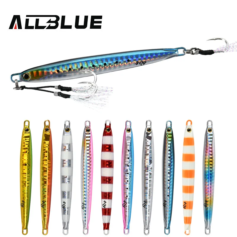 ALLBLUE Cuchara Jigging Metal – Modelo Largo
