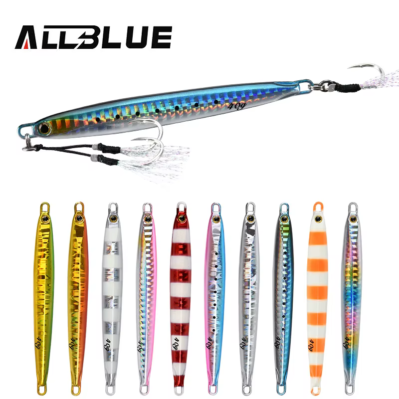 ALLBLUE Cuchara Jigging Metal – Modelo Largo