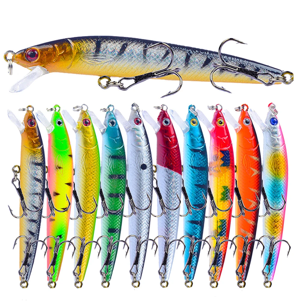 Señuelo flotante con ojos 3D – Anzuelos triples 10cm 8g