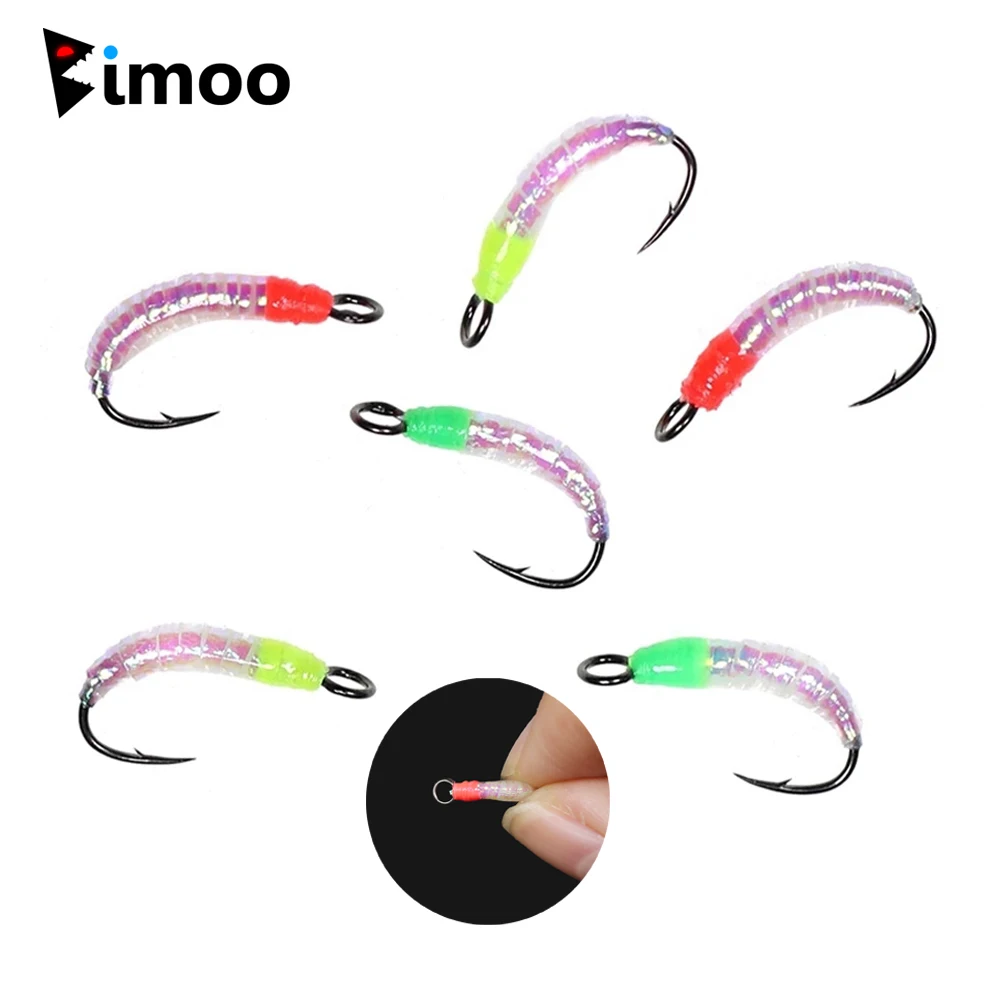 Bimoo Flash Gliss Body Ninfa – Anzuelo ojo grande para trucha - imagen 3