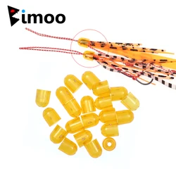 Bimo Señuelos de Agua Salada Faldas Silicona Naranja Pargo