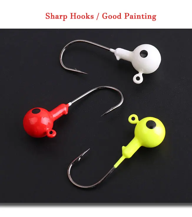 Jig Head para vinilo – Anzuelos pesqueros de cabeza plomada - imagen 5