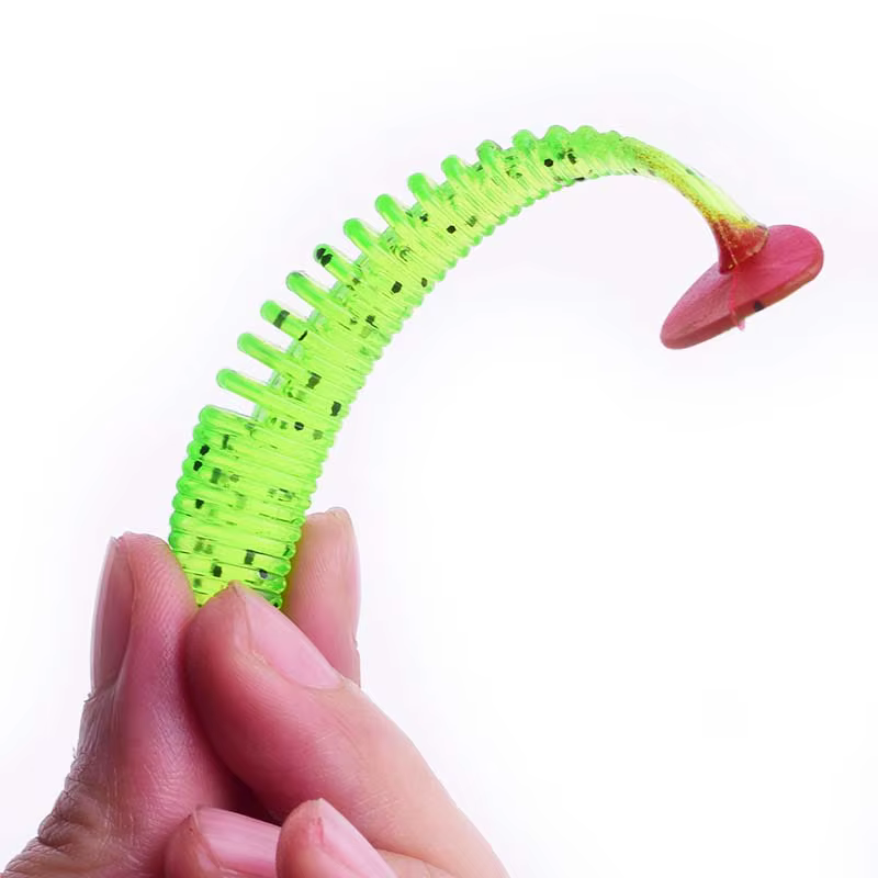Swimbait cola diente de sierra silicona - cebo blando para lubina - imagen 5