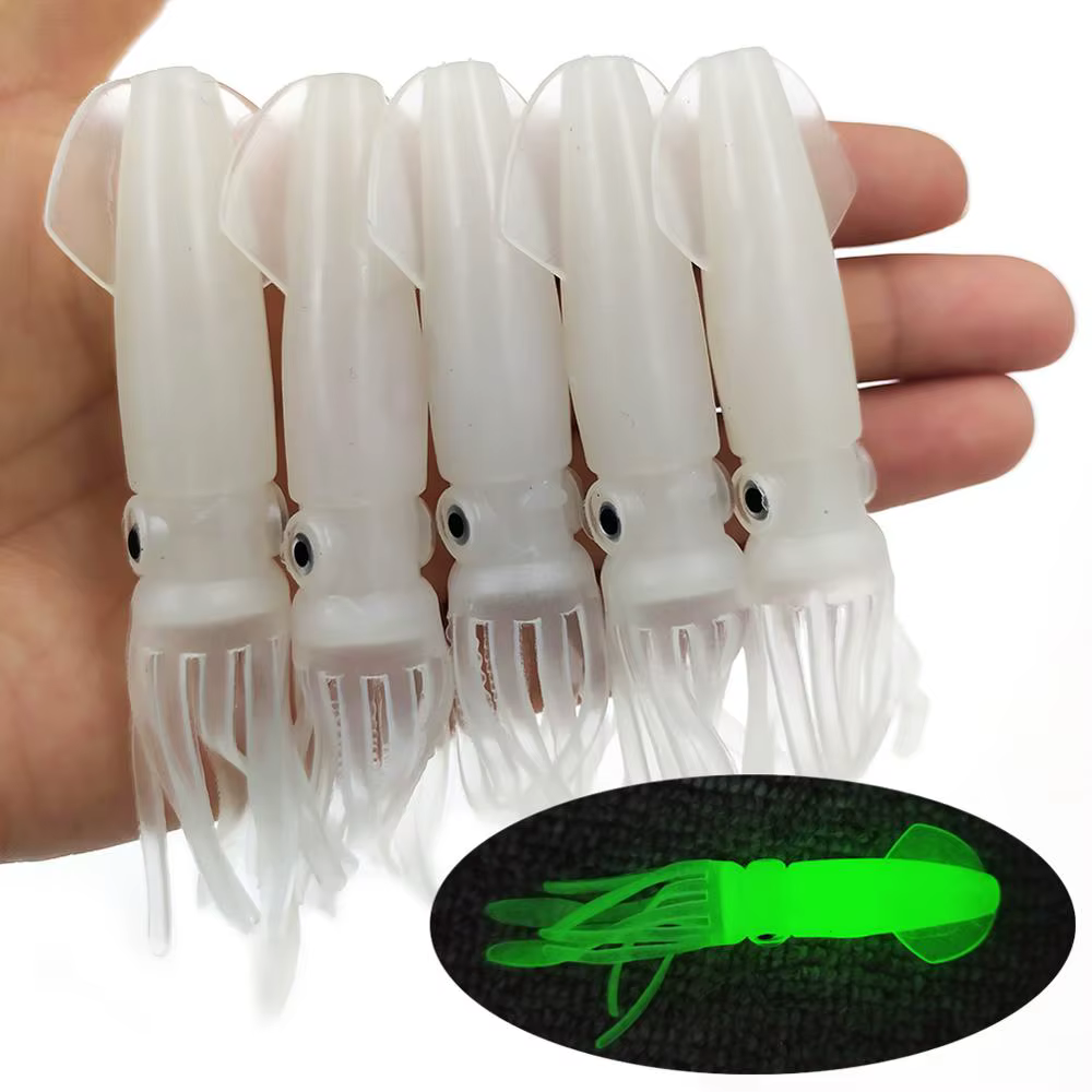 Señuelo Octopus Luminoso con Falda de Calamar 10,5 cm para Jigging - imagen 3