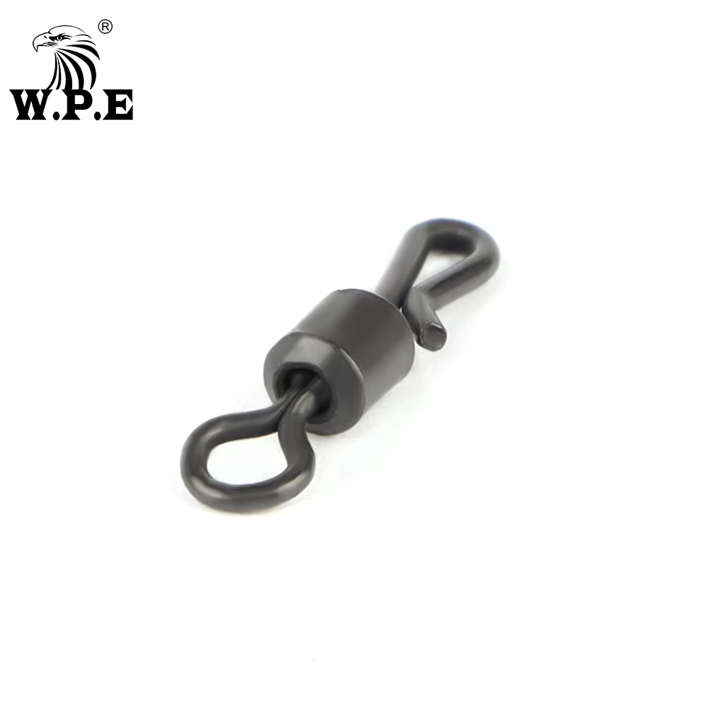 WPE Giratorio Q Cambio Rápido Cuerpo Largo Negro Mate - Pesca Carpa - imagen 3