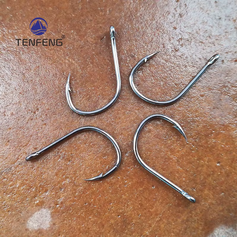 Anzuelos de pesca con púas ojo redondo plano - imagen 3