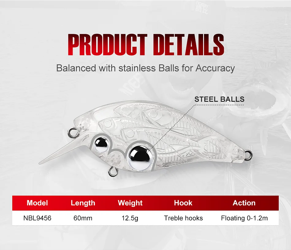 Detalle de los anzuelos VMC y el sistema de sonidos internos