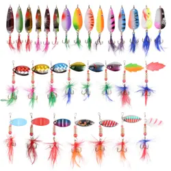 Roostertail – Señuelos Giratorios de Metal para Lubina y Trucha
