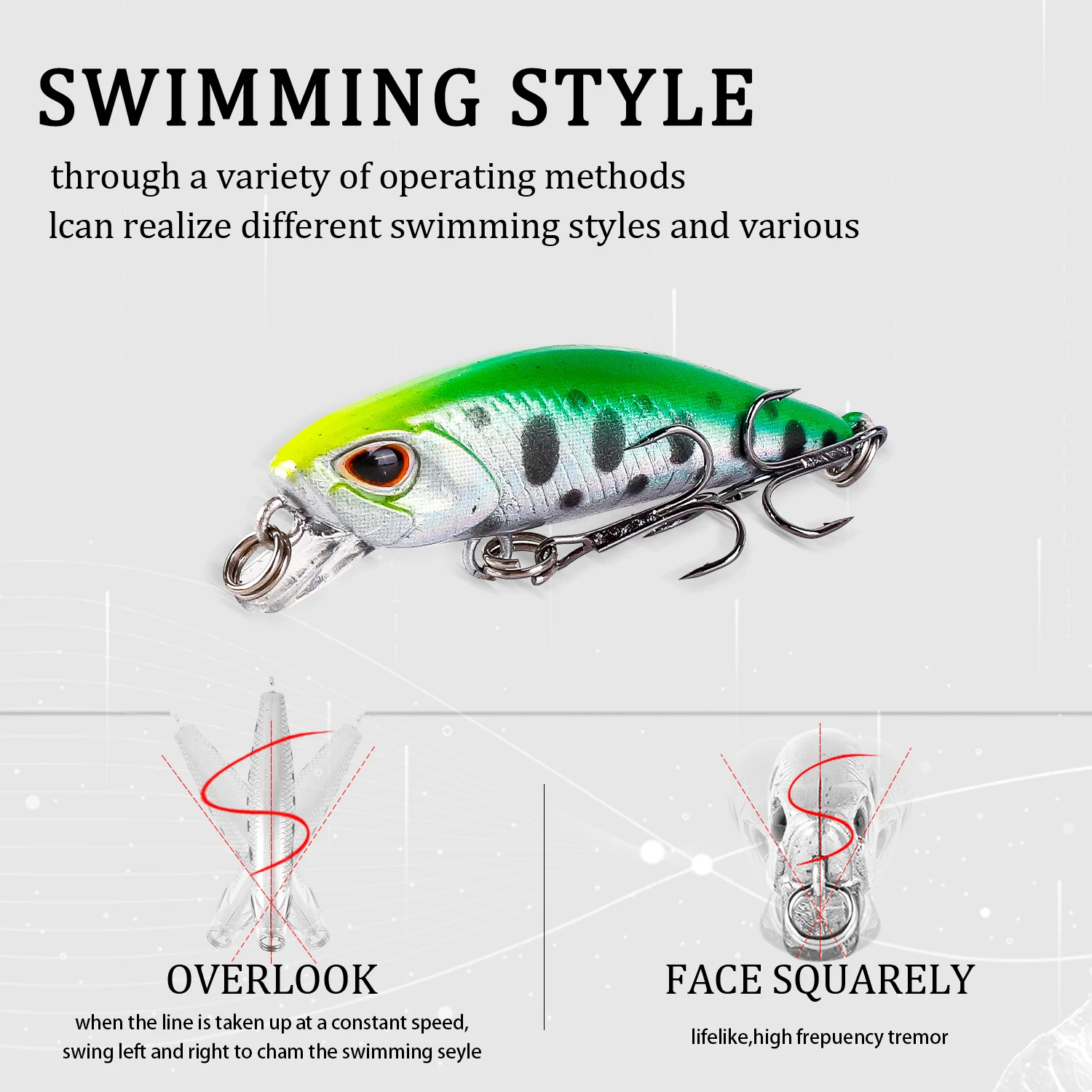 Mini Minnow Wobbler para Lubina – Señuelo profundidad media