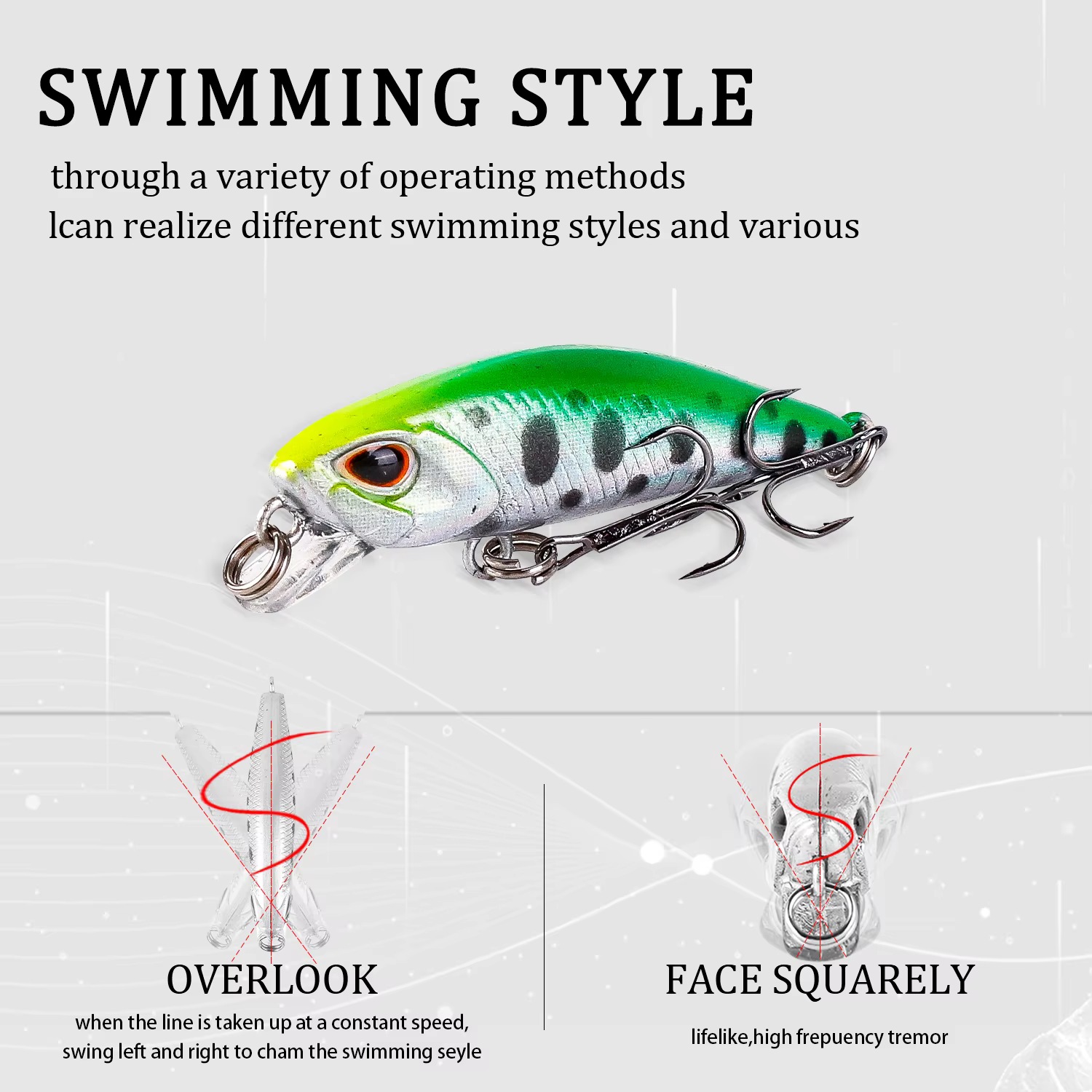 Mini Minnow Wobbler para Lubina – Señuelo profundidad media