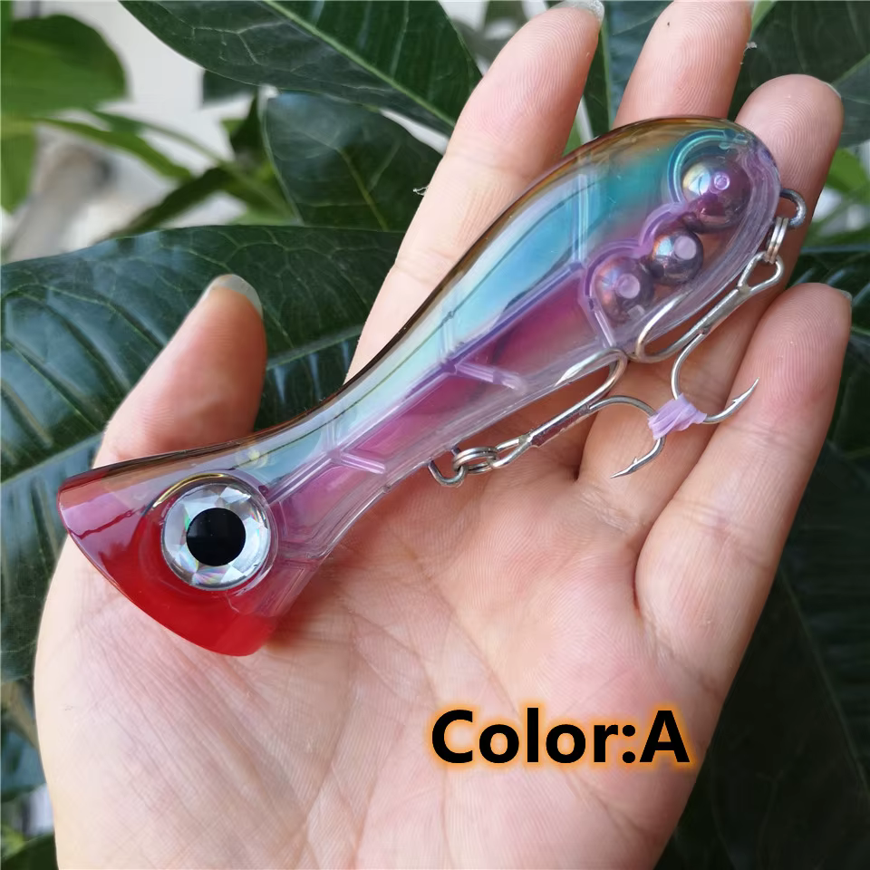 Señuelo Popper superficie 3D boca grande para pesca de agua dulce - imagen 2