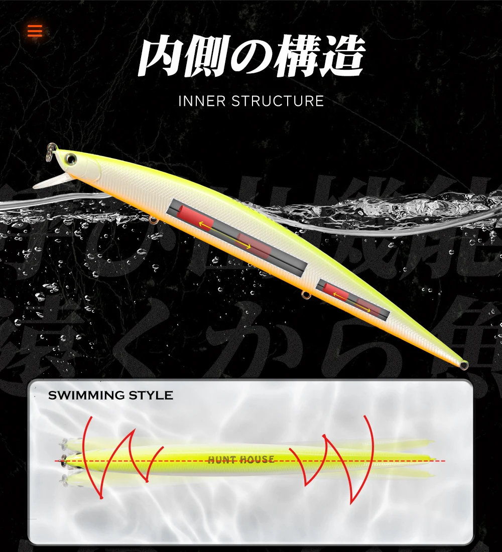 Paleta de colores disponibles del señuelo