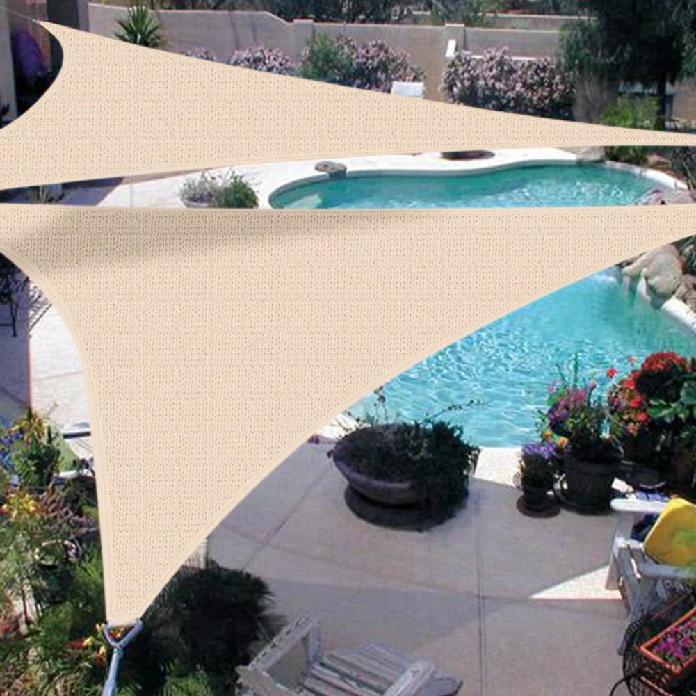 Toldo triangular HDPE para sombra