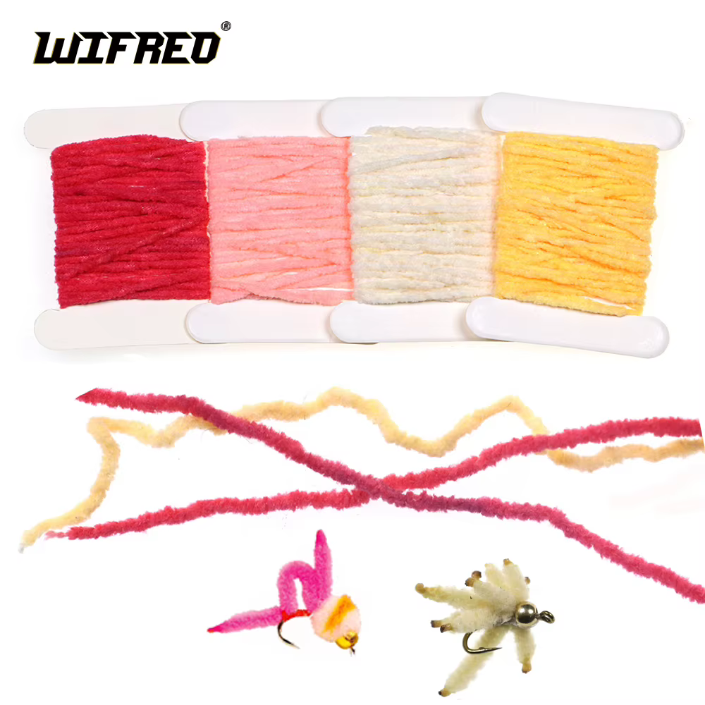 WIFREO Ultra Chenilla para ninfas y moscas húmedas – Pesca