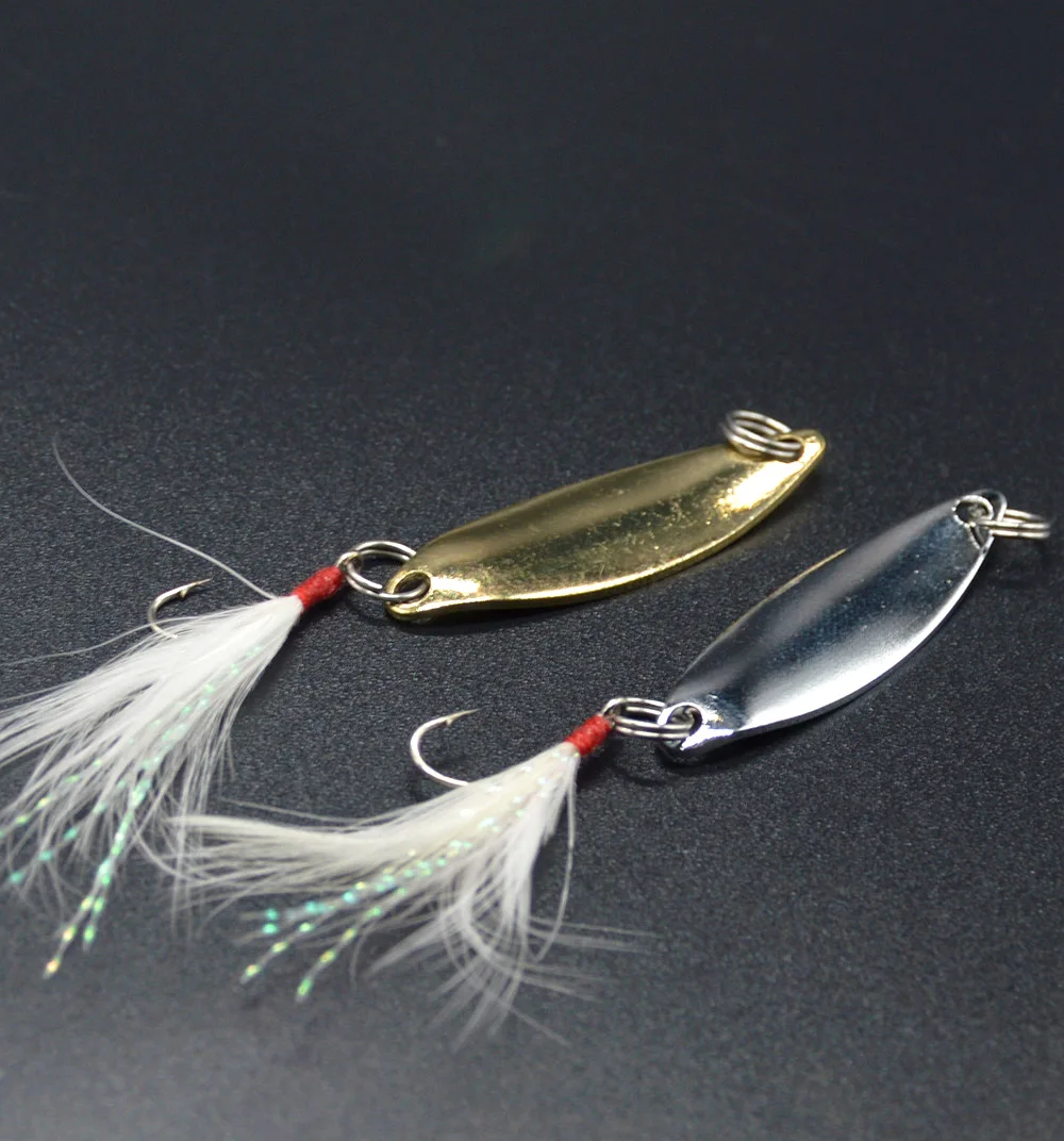 Salix Leaf Spoon – Cucharilla pesca chub anzuelo simple - imagen 5