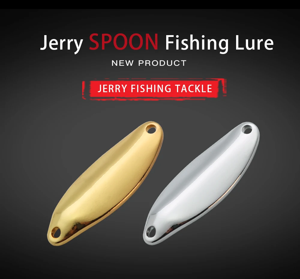 Cucharas metálicas Jerry Mang 3.1g en cuerpo blanco