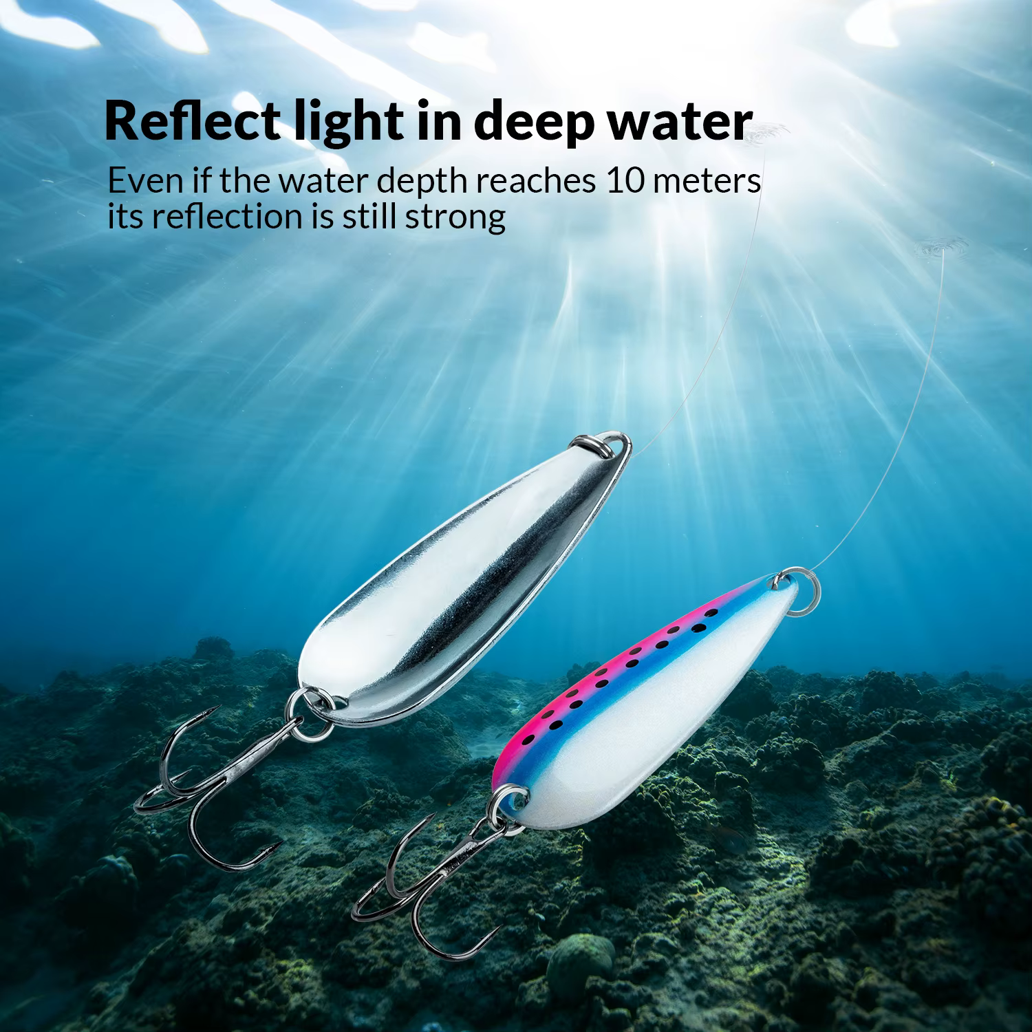 THKFISH Cucharas Lentejuelas de Metal – Señuelos Trucha Mar - imagen 3