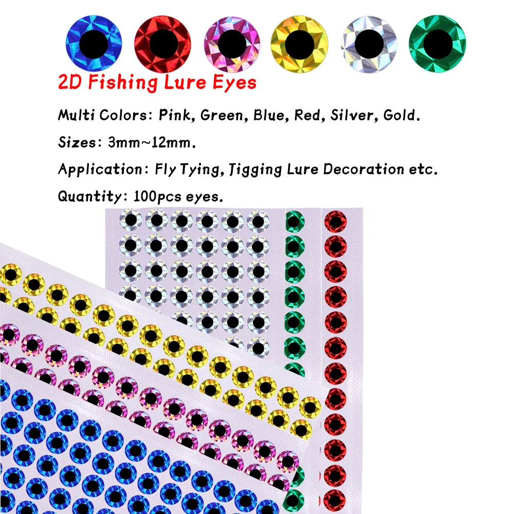 Ojos de Señuelo Planos WIFREO – Metal 3-12mm para Jigging Lento - imagen 2